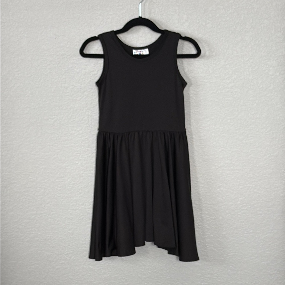 Dotdotsmile Lularoe girls black tank dress. 5/6